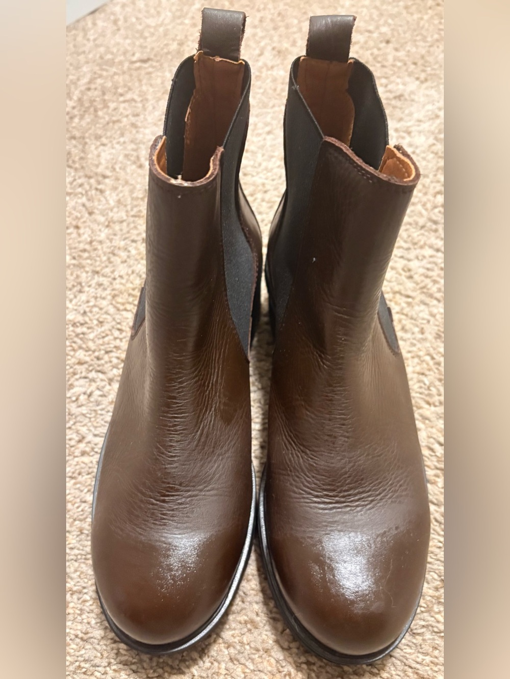 Enzo Tesoti made in Spain, handmade brown Chelsey boots size 8 1/2  women’s
